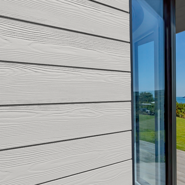 Lame de bardage en fibres-ciment Cedral Click finition relief - 186 MM x 12,00 MM - L. 3,60 M - Gris argent C51