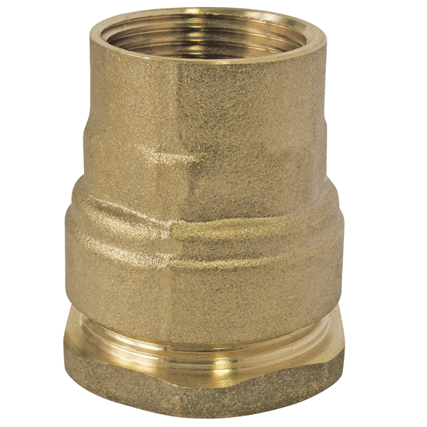 Raccord à compression droit en laiton à sortie femelle 3/4" pour tube PE Ø 25 mm