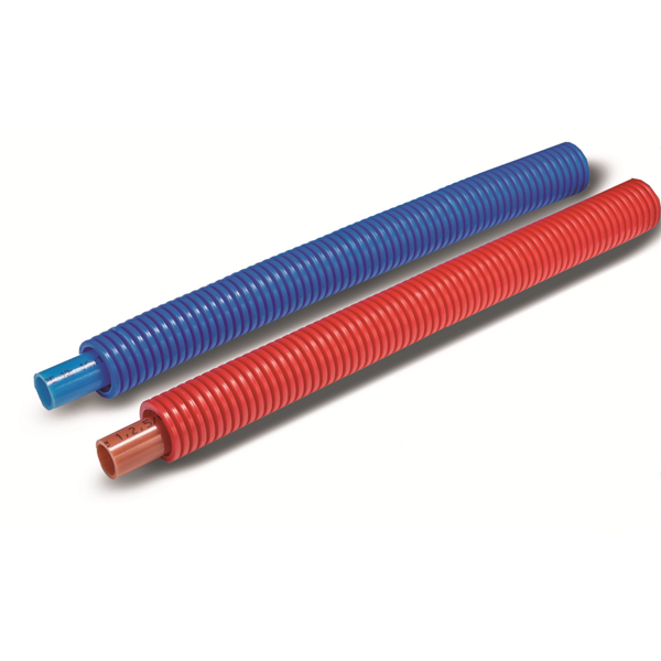 Tube PER (PEX-B) avec BAO, pregainé, bleu, couronne 100 mètres, Ø 12, 12x10.