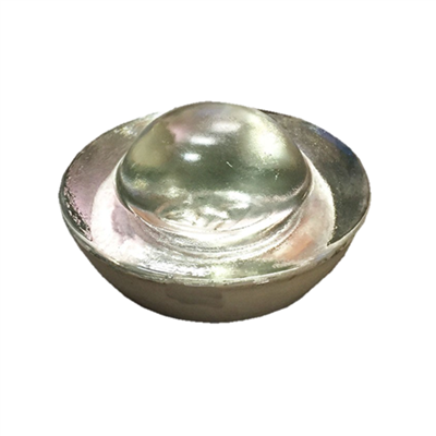 Réflecteur de nuit pour séparateur et butée de parking Ø 100 mm - Verre trempé transparent