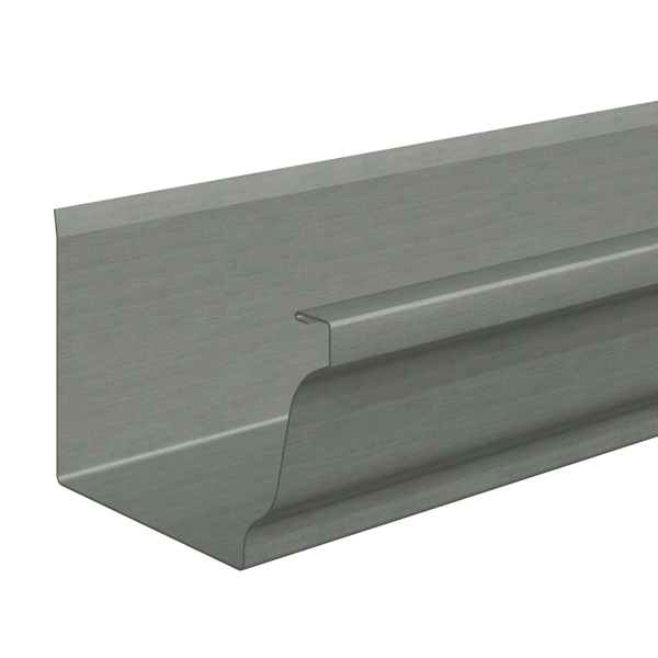 Gouttière moulurée prePatina ardoise Eco Zinc Rheinzink - développé 325 - ép. 0,65 MM - longueur 4,00 M