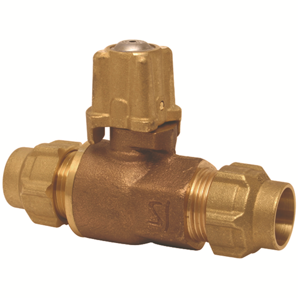 ROBINET ARRET BRONZE SPHERIQ_DN30_PE40_FIL40X49_FERMETURE GAUCHE