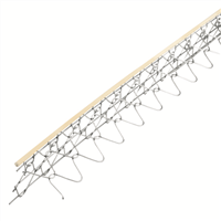 Profilé arête fils acier avec jonc PVC rond ORNÉA - Naturel - L.3,03 M