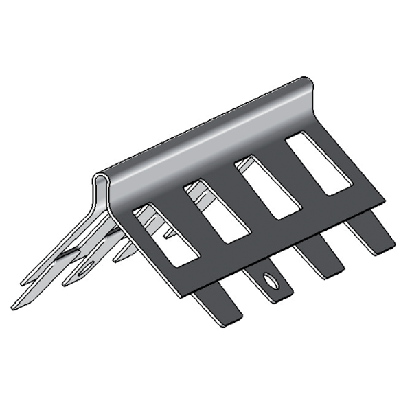 Cornière d'angle PVC perforée pour enduit extérieur - Chabanne - aile 40 mm - longueur 3,00 M