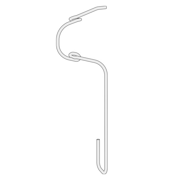Suspente fil long 100 mm pour tige lisse ⌀ 4 mm - Sachet de 100 pièces