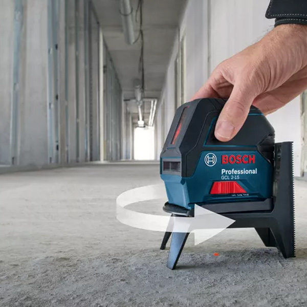 Niveau laser Bosch GCL 2-15 Professional points et lignes rouge - en housse avec accessoires