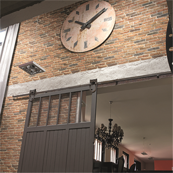 Brique d'angle mural en pierre reconstituée 5 tons - 22 CM x 10 CM - Ht. 5 cm - Ép.15 MM