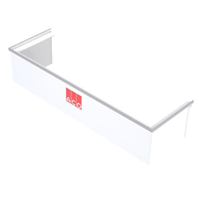 Réhausse fixe polypropylène pour cour anglaise 400 x 1250 mm - kit de montage inclu