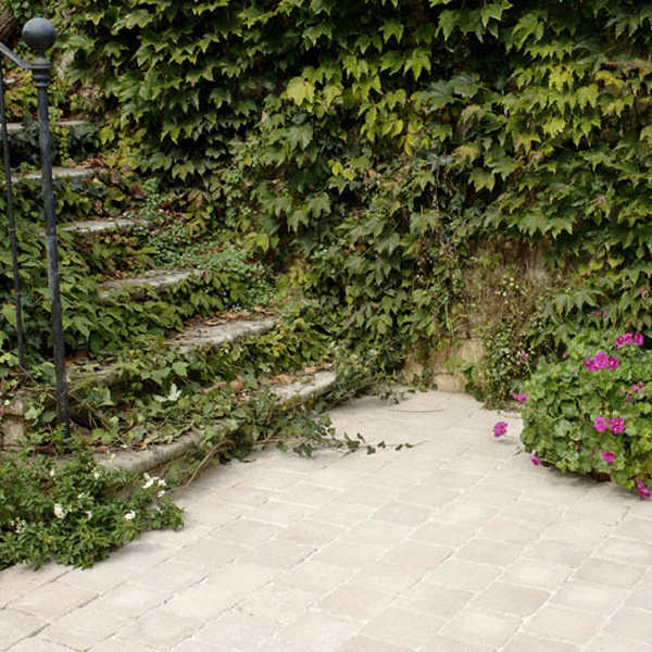 Pavé béton décoratif vieilli - Médiéval - 12,0 CM x 12,0 CM - ép. 6,00 CM - Paille