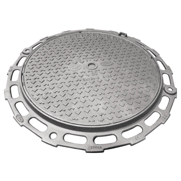 Regard de visite de trottoir à cadre rond B125 RH65 NF