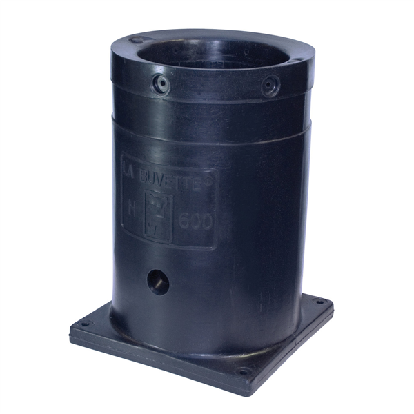 Buse isolée en PE pour abreuvoirs antigel - Double paroi en mousse PU - Hauteur 600,00 mm