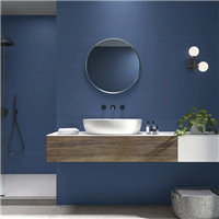 Faïence murale rectifiée - Colorful - 90,0 CM x 30,0 CM - ép. 8,90 MM - Marine finition mat