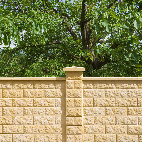 Chapeau de pilier à pointe de diamant en béton décoratif - Périgord - 40,0 CM x 40,0 CM x 9,00 CM