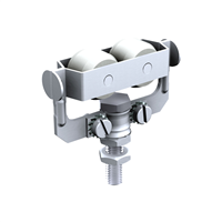 Monture SUPERCADETTE avec 2 galets nylon montés sur bague rislan capacité 60 kg