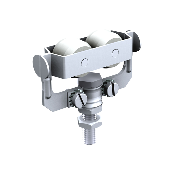 Monture SUPERCADETTE avec 2 galets nylon montés sur bague rislan capacité 60 kg