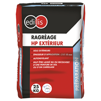 Ragréage haute performance autonivelant pour sols extérieur - Edilis - Sac de 25 kg