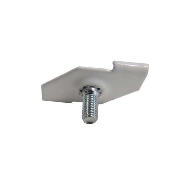 Clip de fixation pour faux plafond, luminaire et signalétique - Twist Clip - blanc avec goujon fileté M6 x 11 mm - 10 pièces
