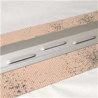 Closoir rigide Lahe-Pro avec bavette en plomb Rose vieilli et coque en acier galvanisé - 140 MM x 2 M