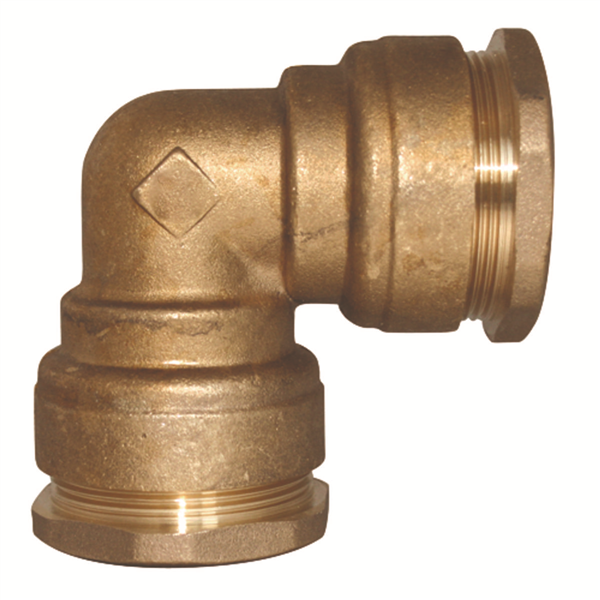 Raccord laiton coudé égal SUMO pour tube PE Ø40 mm