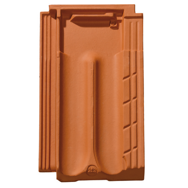 Tuile Marseille Héritage en terre cuite - BMI Monier - grand moule à faible relief - 43,3 x 26 cm - Rouge