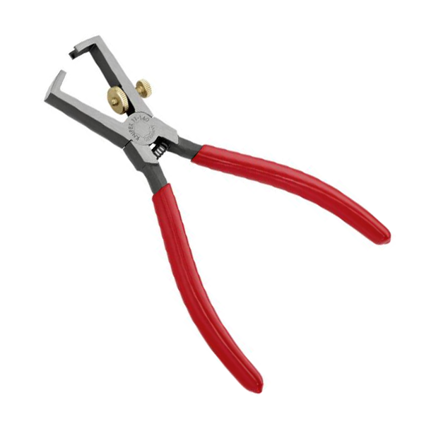 Pince à dénuder universelle avec ressort d'ouverture - Longueur 160 mm - Poignées gainées