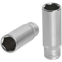 Douille longue 6 pans 1/4" Ultimate Kstools finition satinée diamètre 10 mm