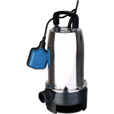 Pompe submersible pour évacuation des eaux usées 600 W - Débit maxi 14 m3/h - Acier inox