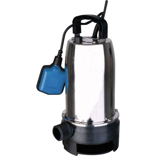 Pompe submersible pour évacuation des eaux usées 600 W - Débit maxi 14 m3/h - Acier inox