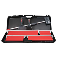 Ensemble de lissage pour plaquiste Parfait Liss - Valise avec 4 lames, 2 couteaux, perche télescopique