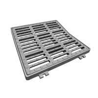 Grille concave carrée avec cadre C250 SCG30