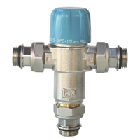 Limiteur de sécurité thermostatique réglable - Mâle 3/4" - Clapets anti-retour