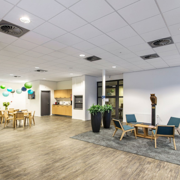 Dalle faux-plafond acoustique EKLA DB41 Blanc - Bords A (droits) - 600,0 MM x 600 MM - ép. 35,00 MM