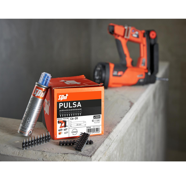 Clou à béton Spit C6 acier longueur 25 mm avec gaz pour Pulsa 40 et 800 - boîte de 500