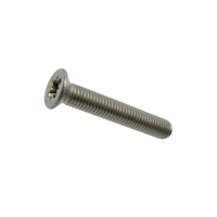 Vis à métaux à tête fraisée Acton Pozidrive en inox A2 Din 965 M4 x 20 mm - boîte de 200