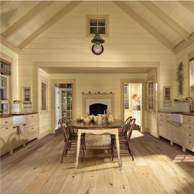 Parquet contrecollé à 3 plis Artisan Chêne Straw raboté à la main - 1900,0 mm x 190 mm - ép. 15,00 mm