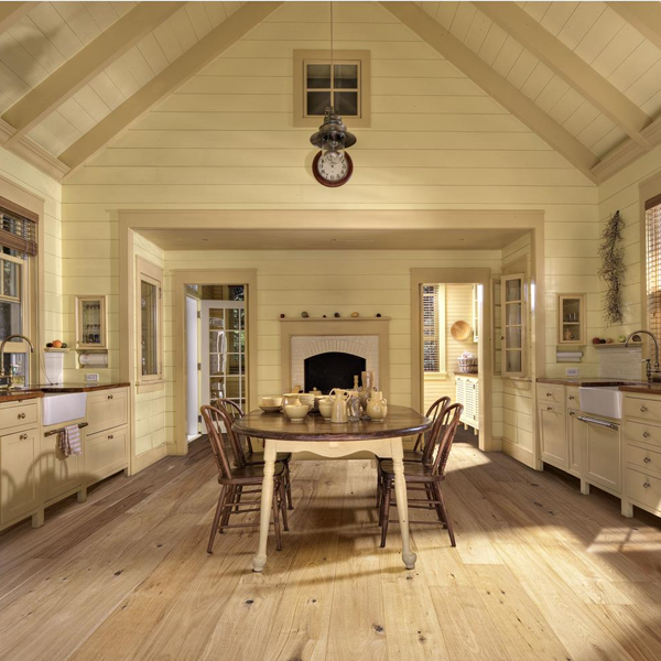 Parquet contrecollé à 3 plis Artisan Chêne Straw raboté à la main - 1900,0 MM x 190 MM - ép. 15,00 MM