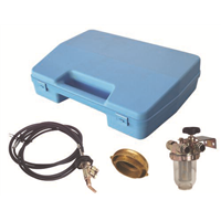 Servobloc pour installation sur une cuve à fuel, en plastique, avec malette