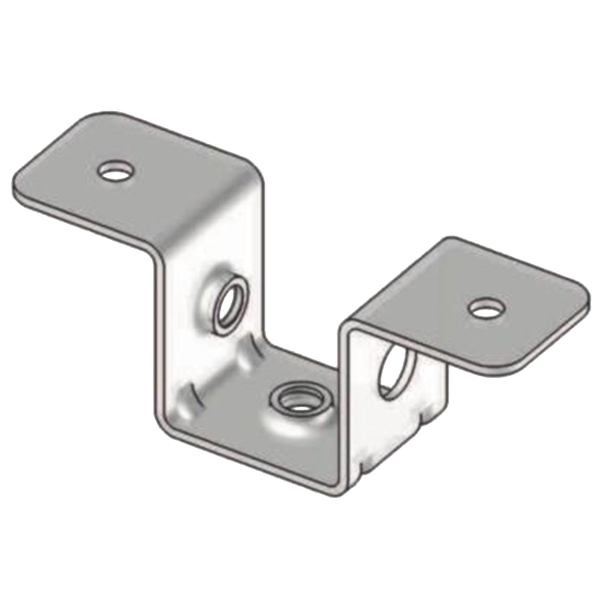 Demi-collier Oméga Gypso en acier galvanisé pour tige filetée M6 - boîte de 50