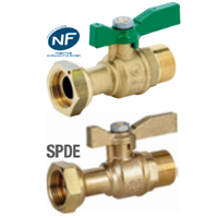 Vanne compteur droite Male NF DN15