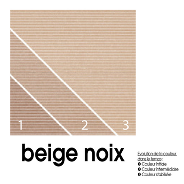 Lame de terrasse composite plein CHARACTER MASSIVE - 522 Beige noix 140 mm L. 4 ml
