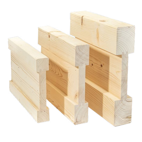 Poutre en I Inopanne avec âme bois massif - Sapin traité classe 2 incolore - 70 x 340 mm - L.7 M