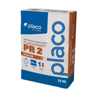 Enduit de jointoiement en poudre à prise rapide Placojoint® PR 2 - Blanc - Sac de 25 kg