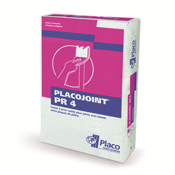 Enduit de jointoiement Placojoint PR4 - prise rapide - sac de 25 kg