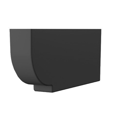 Protège panne Bourgogne pour charpente traditionnelle - Larg. 90 MM x Haut. 250,00 MM - Long. 600,0 MM - Anthracite