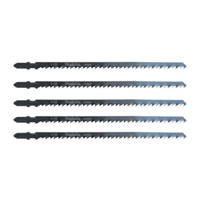 Lame scie sauteuse bois et matériaux synthétiques - L10 Makita - Acier au carbone - 5 Lames