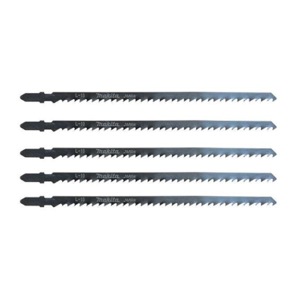 Lame scie sauteuse bois et matériaux synthétiques - L10 Makita - Acier au carbone - 5 Lames