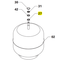 Roulement de cuve Obra 6008 2RS pour bétonnières de 160 litres et 180 litres