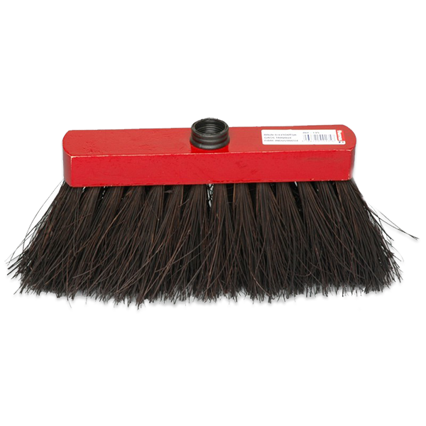 Balai Miquet Piassava en fibres naturelles bassine noire Brosserie Thomas