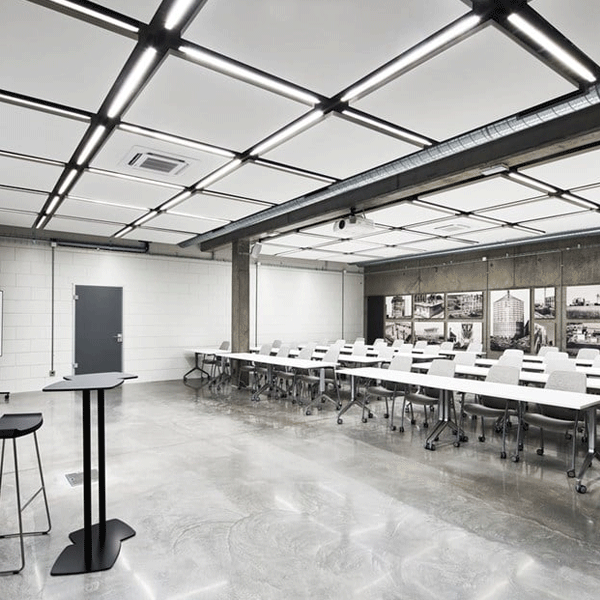 Dalle plafond acoustique carrée à suspendre - Ecophon Solo Square Blanc - 1200 x 1200 mm - ép. 40 mm - lot de 4