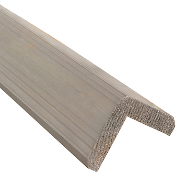 Cornière sapin nord pour bardage Blanc Perle (RAL 1013) - 60x60 mm - Long.